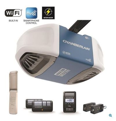 Chamberlain 1.25-HP Whisper Drive Belt Drive Garage Door Opener with Built-in Wi-Fi and Battery Back-Up For $299.00 At Lowe's Canada 