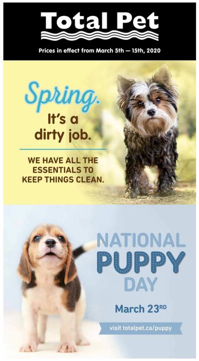 Total Pet Flyer March 5 to 15