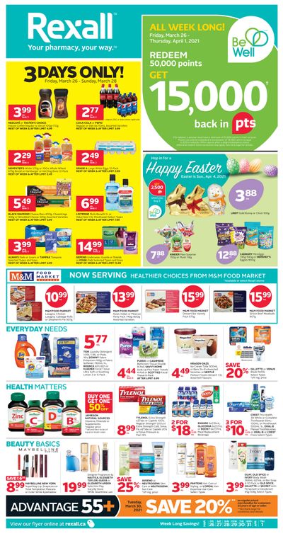 Rexall (West) Flyer March 26 to April 1