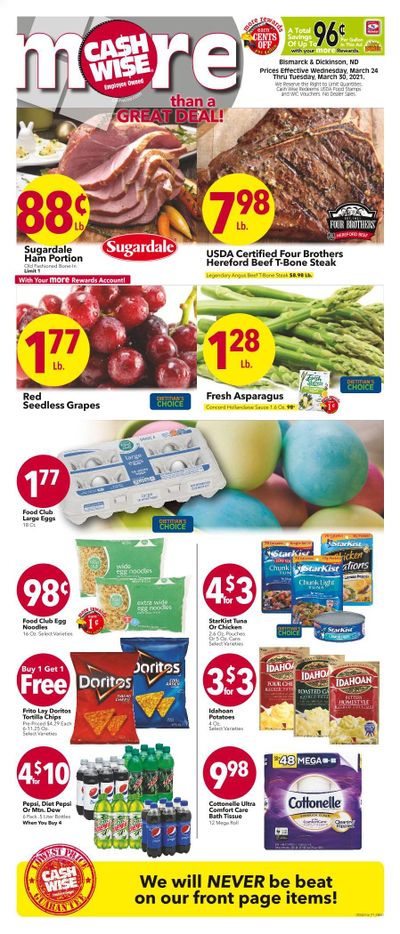 Cash Wise (MN, ND) Weekly Ad Flyer March 24 to March 30
