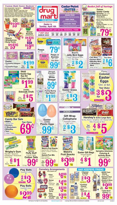 Discount Drug Mart (OH) Weekly Ad Flyer March 24 to March 30