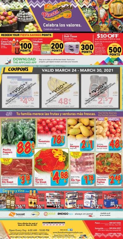 Fiesta Foods SuperMarkets Weekly Ad Flyer March 24 to March 30