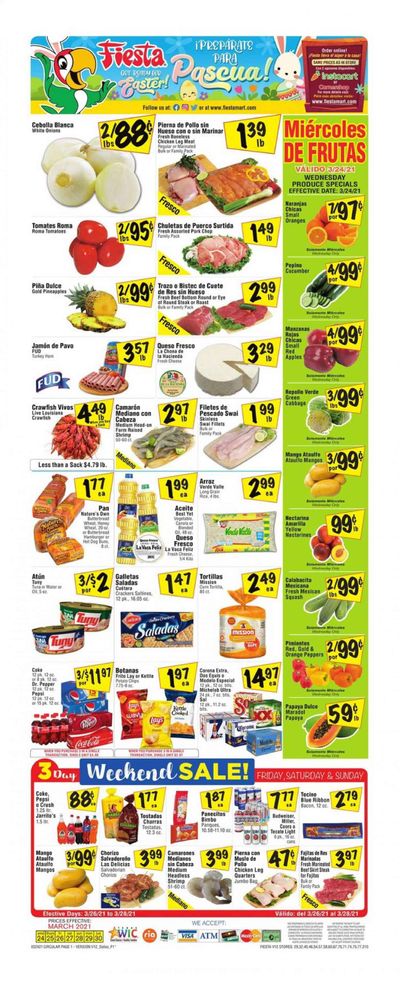 Fiesta Mart (TX) Weekly Ad Flyer March 24 to March 30
