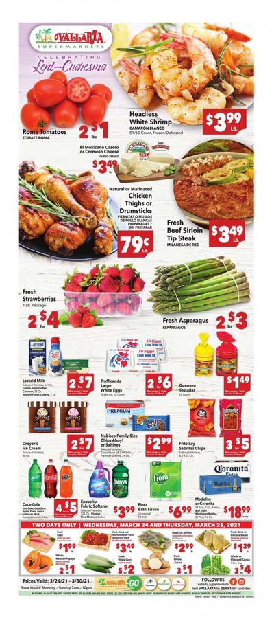 Vallarta (CA) Weekly Ad Flyer March 24 to March 30