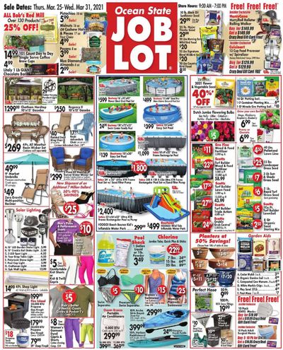 Ocean State Job Lot Weekly Ad Flyer March 25 to March 31