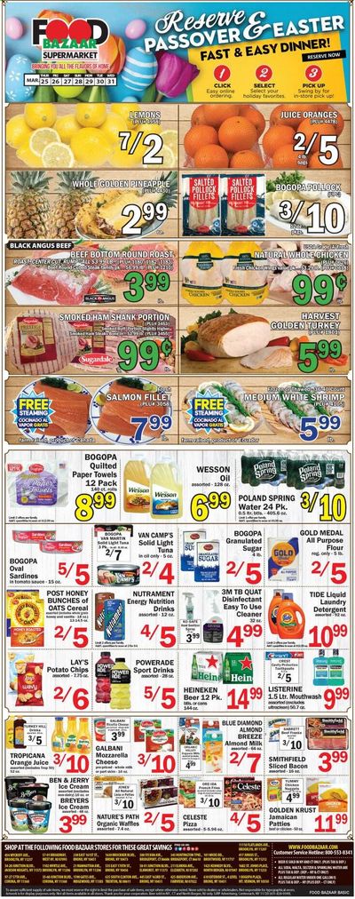 Food Bazaar (CT, NJ, NY) Weekly Ad Flyer March 25 to March 31