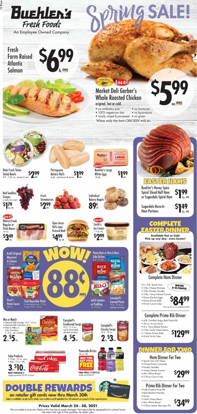 Buehler's Weekly Ad Flyer March 24 to March 30