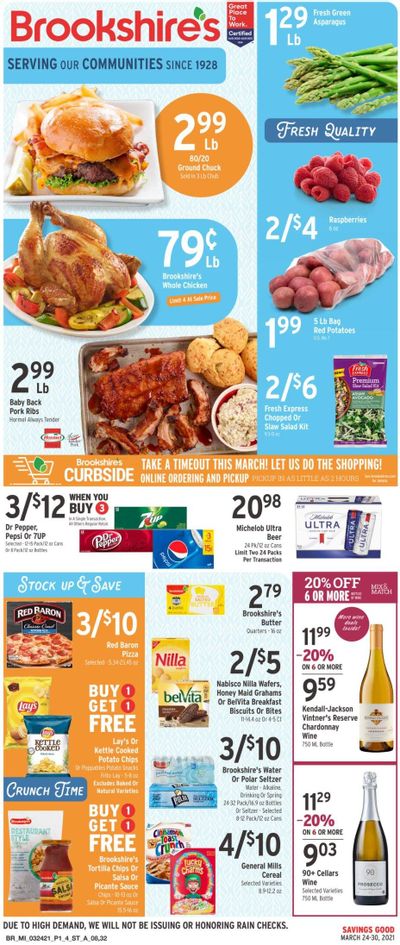 Brookshires Weekly Ad Flyer March 24 to March 30