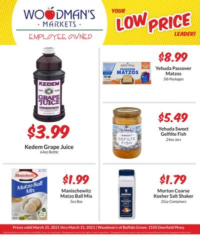 Woodman's Markets (IL, WI) Weekly Ad Flyer March 25 to March 31