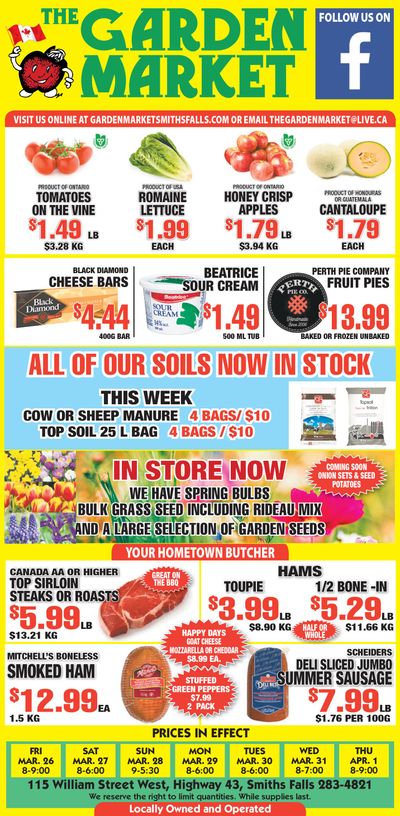 The Garden Market Flyer March 26 to April 1