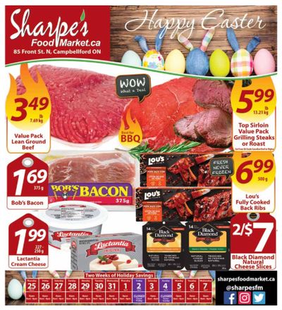 Sharpe's Food Market Flyer March 25 to April 7