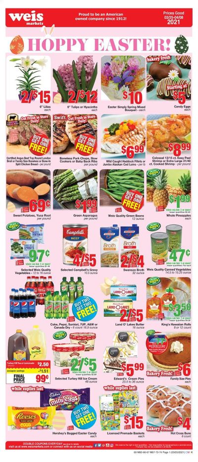 Weis Weekly Ad Flyer March 25 to April 8