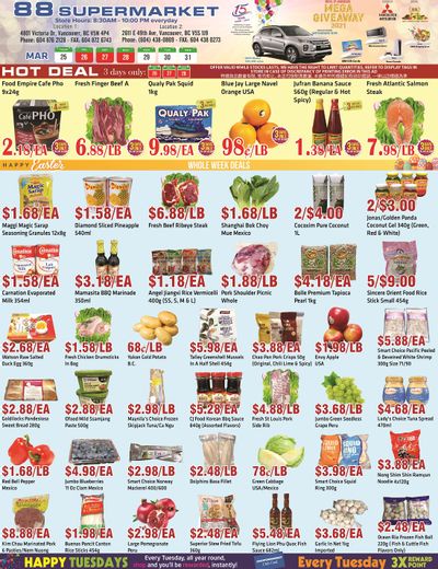88 Supermarket Flyer March 25 to 31