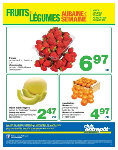 Wholesale Club (QC) Produce Deal of the Week Flyer March 25 to 31