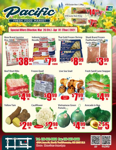 Pacific Fresh Food Market (North York) Flyer March 26 to April 1
