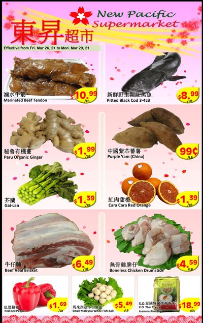 New Pacific Supermarket Flyer March 26 to 29