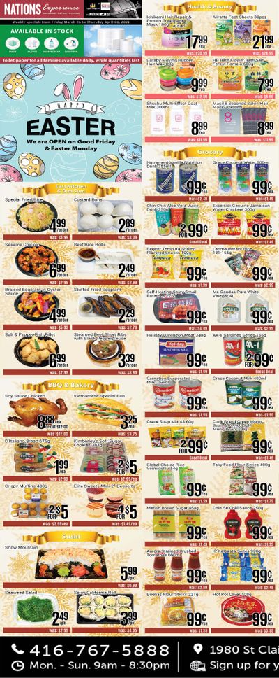 Nations Fresh Foods (Toronto) Flyer March 26 to April 1