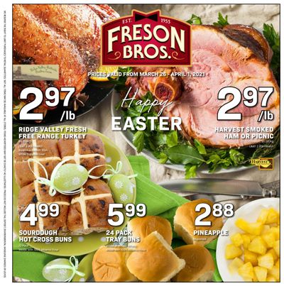 Freson Bros. Flyer March 26 to April 1