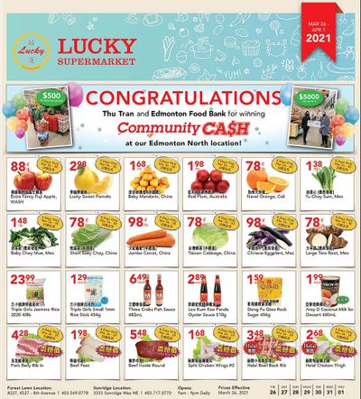 Lucky Supermarket (Calgary) Flyer March 26 to April 1