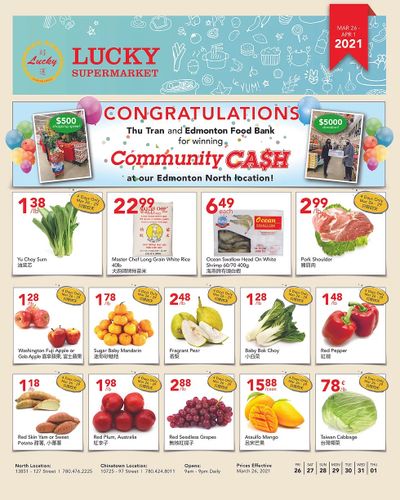 Lucky Supermarket (Edmonton) Flyer March 26 to April 1