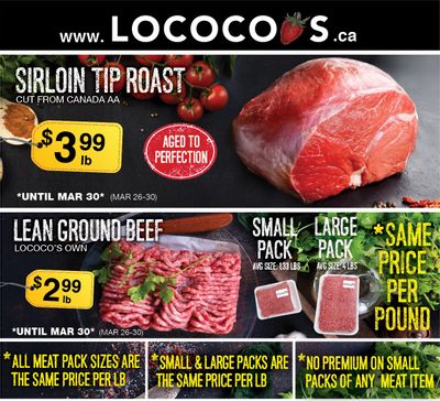 Lococo's Flyer March 26 to 30