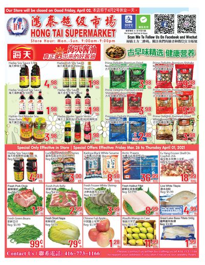 Hong Tai Supermarket Flyer March 26 to April 1