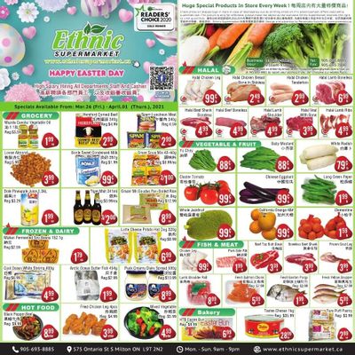 Ethnic Supermarket Flyer March 26 to April 1