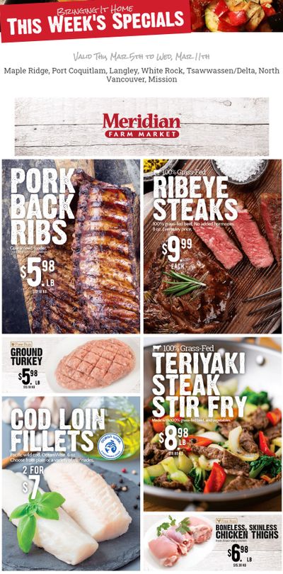 Meridian Meats and Seafood Flyer March 5 to 11