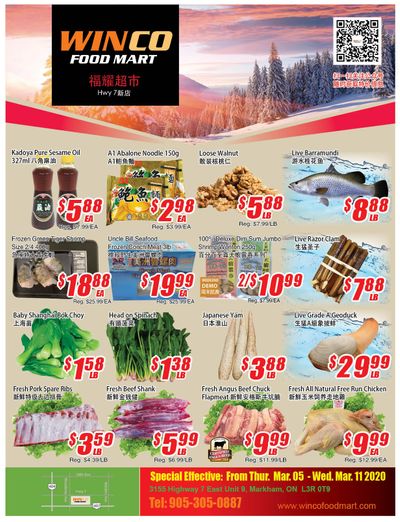 WinCo Food Mart (HWY 7) Flyer March 5 to 11