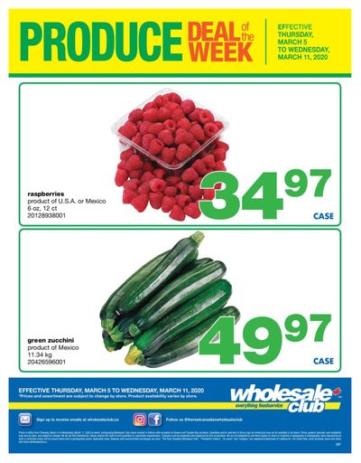 Wholesale Club (ON) Produce Deal of the Week Flyer March 5 to 11