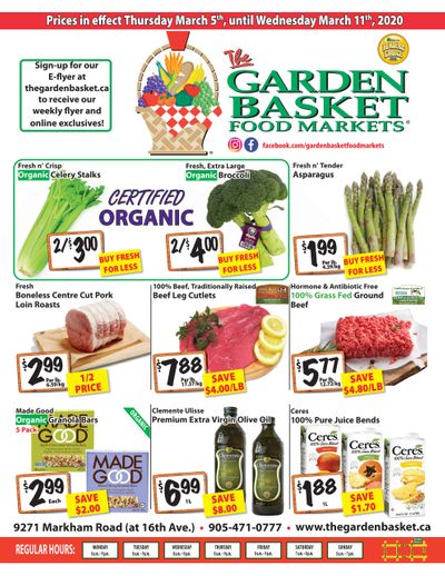 The Garden Basket Flyer March 5 to 11