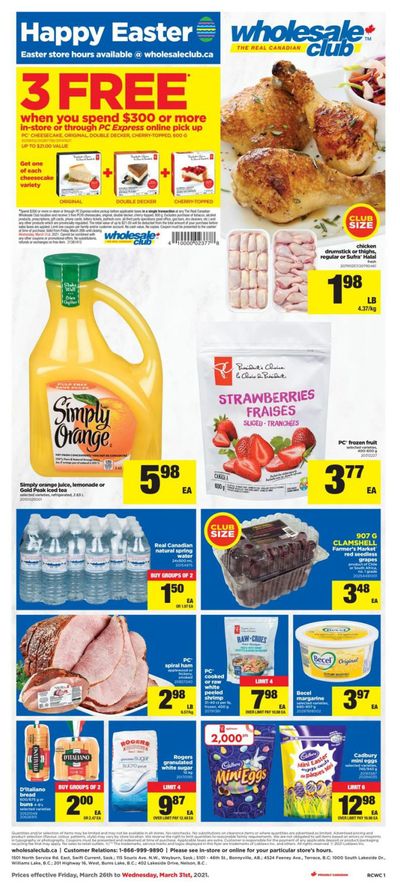Real Canadian Wholesale Club Flyer March 26 to 31