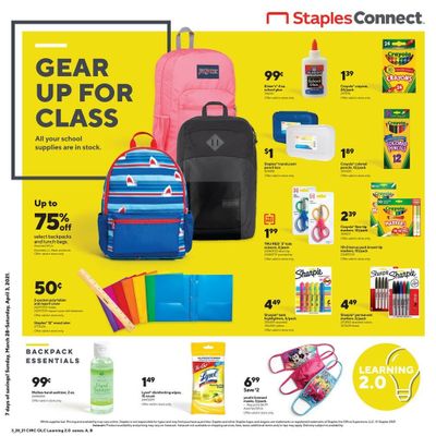 Staples Weekly Ad Flyer March 28 to April 3