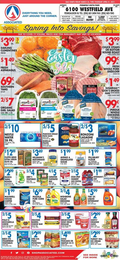 Associated Supermarkets Weekly Ad Flyer March 26 to April 1