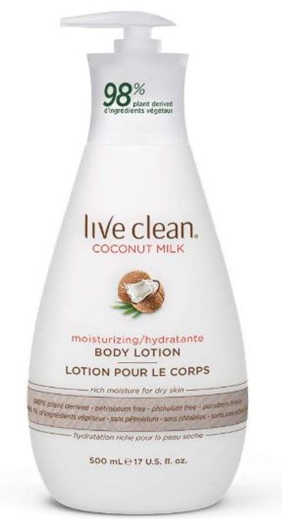 Live Clean Coconut Milk Hand and Body Lotion, 500 ml For $3.00 At Amazon Canada 