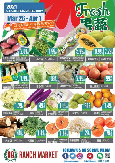 99 Ranch Market (CA) Weekly Ad Flyer March 26 to April 1