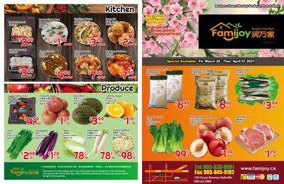 Famijoy Supermarket Flyer March 26 to April 1