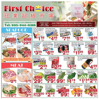 First Choice Supermarket Flyer March 6 to 12