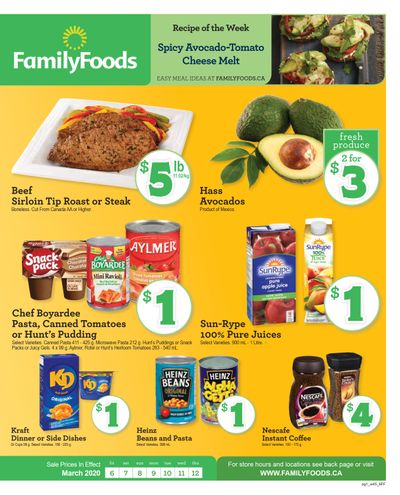 Family Foods Flyer March 6 to 12