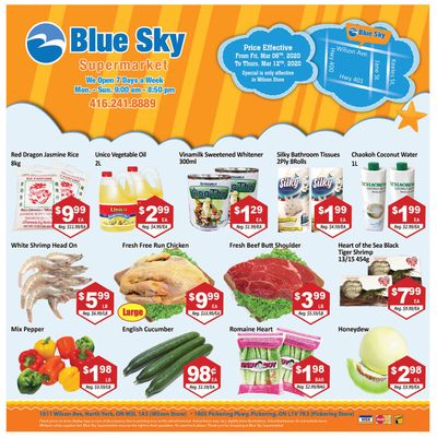 Blue Sky Supermarket (North York) Flyer March 6 to 12