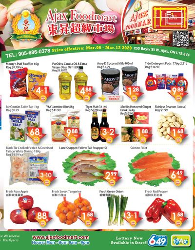 Ajax Foodmart Flyer March 6 to 12