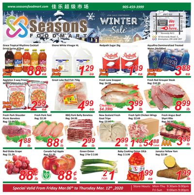 Seasons Food Mart (Brampton) Flyer March 6 to 12