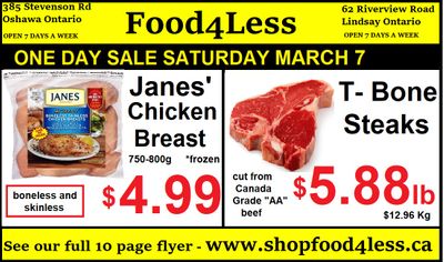 Food 4 Less Flyer March 6 to 12