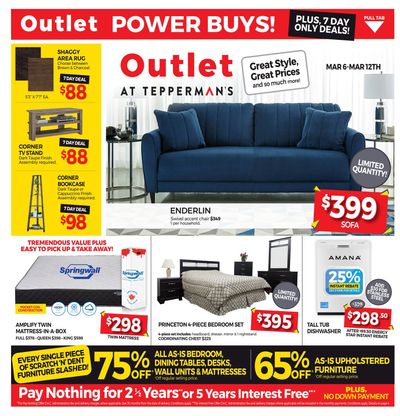 Outlet at Tepperman's Flyer March 6 to 12