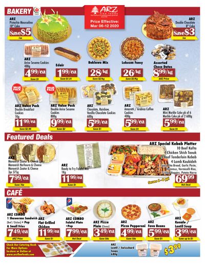 Arz Fine Foods Flyer March 6 to 12