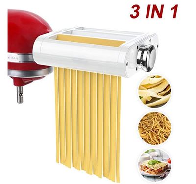 ANTREE Pasta Roller & Cutter Attachment 3-in-1 Set for KitchenAid Stand Mixers  For $86.69 At Amazon Canada