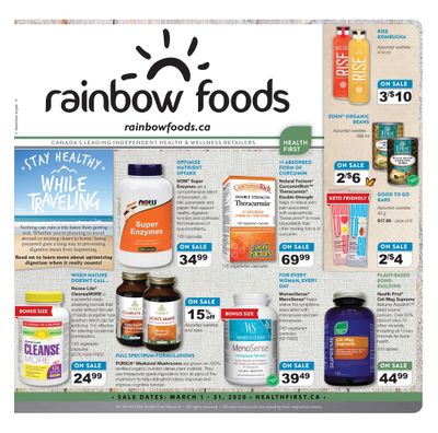 Rainbow Foods Health First Flyer March 1 to 31