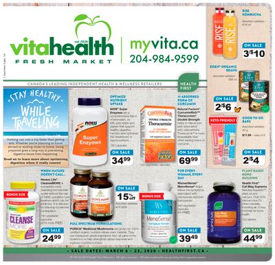Vita Health Fresh Market Flyer March 6 to 22
