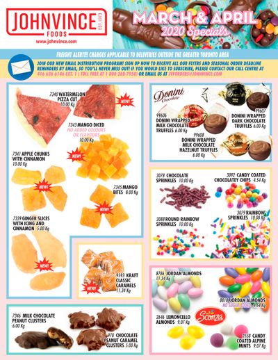 Johnvince Foods Wholesale Specials Flyer March 1 to April 30
