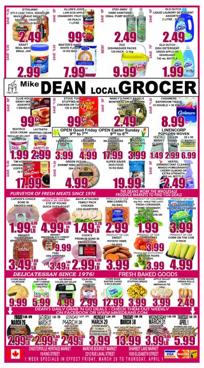 Mike Dean's Super Food Stores Flyer March 26 to April 1
